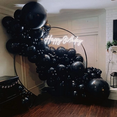 Balony dekoracja urodziny wesele ślub czarny 50x